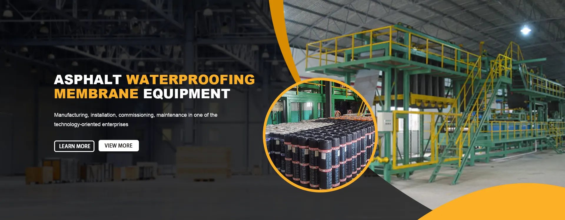 China Asphalt wasserdichtes Material Produktionsausrüstung Fabrik